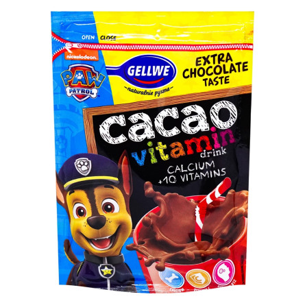 Какао-напиток Gellwe Щенячий патруль с витаминами и кальцием 150г slide 2