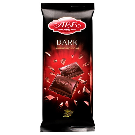 Шоколад АВК чорний какао 57% 90г slide 1