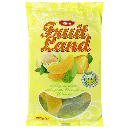 Мармелад Klim Fruit Land желейный с ароматом груши и дыни 200г slide 1