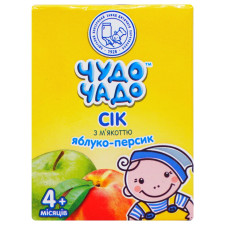Сок Чудо-Чадо Яблоко-персик с мякотью для детей с 4-х месяцев 200мл mini slide 2