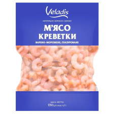 М’ясо креветки Veladis очищене варено-морожене 180г mini slide 1