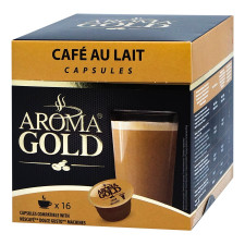 Кава в капсулах AROMA GOLD Cafe Au Lait 160гр коробка mini slide 1