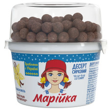 Десерт творожный Марійка со злаковыми шоколадными шариками 5% 140г + 15г mini slide 1