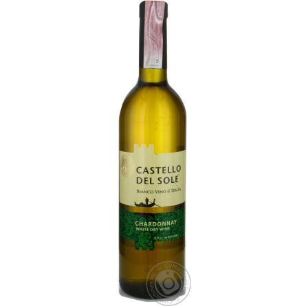 Вино Castello Del Sole Шардоне белое сухое 0.75л slide 1