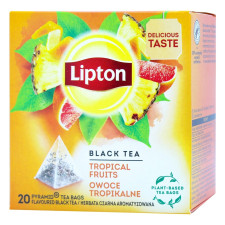 Чай Lipton Tropical Fruit чорний 20х1,8г mini slide 1