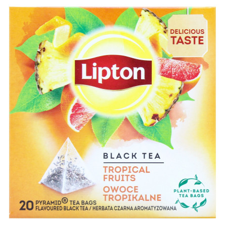 Чай Lipton Tropical Fruit чорний 20х1,8г slide 2