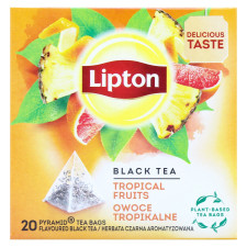 Чай Lipton Tropical Fruit чорний 20х1,8г mini slide 2