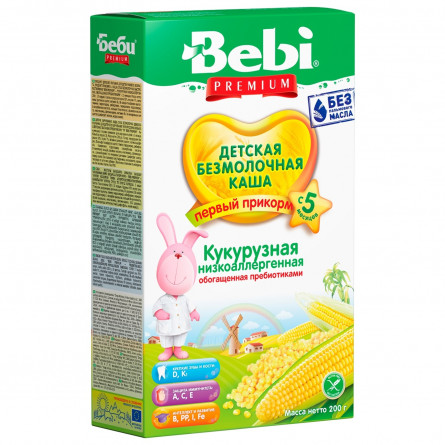 Каша Bebi Premium кукурузная низкоаллергенная 200г slide 2