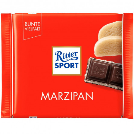 Шоколад Ritter Sport чорний з начинкою марципан 100г slide 1