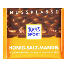 Шоколад Ritter Sport молочный с соленым миндалем и медом 100г mini slide 3