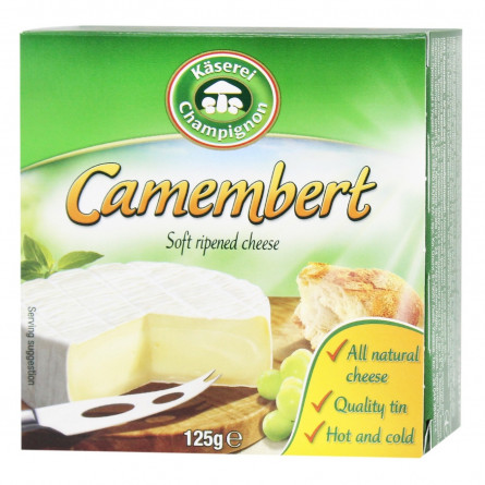 Сыр Kaeserei Champignon Camembert мягкий с плесенью 50% 125г slide 1