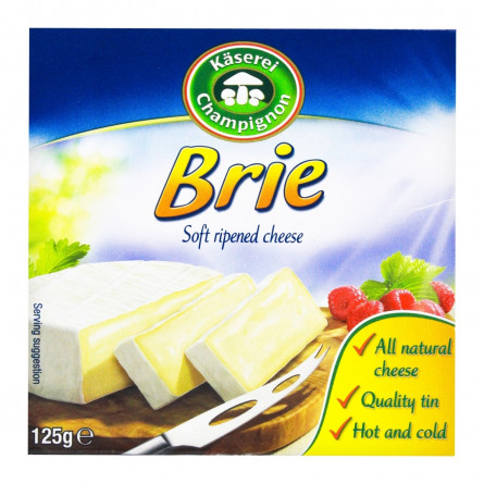 Сир Kaserei Champignon Brie з пліснявою 50% 125г slide 2
