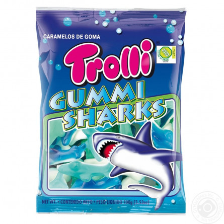 Цукерки жувальні Trolli Haifische 200г slide 1
