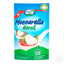 Сыр Züger Frischkäse Моцарелла Сердечки мягкий 45% 130г mini slide 1