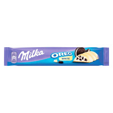 Шоколад білий Milka з молочною начинкою та шматочками печива Oreo 41г mini slide 1