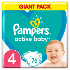 Подгузники Pampers Active Baby размер 4 Maxi 9-14кг 76шт mini slide 1