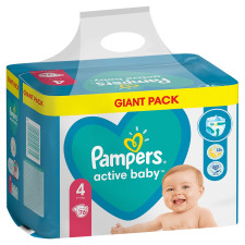 Подгузники Pampers Active Baby размер 4 Maxi 9-14кг 76шт mini slide 2