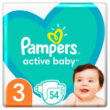 Подгузники Pampers Active Baby Midi 6-10кг 54шт mini slide 1