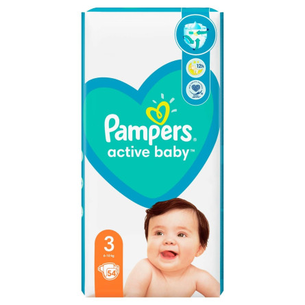 Подгузники Pampers Active Baby Midi 6-10кг 54шт slide 3