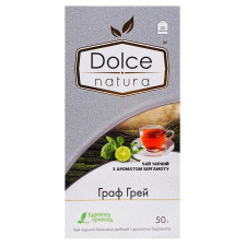 Чай чорний Dolce Natura Граф Грей з ароматом бергамоту 25шт*2г mini slide 2