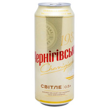Пиво Чернігівське світле 4,8% 0,5л в банці mini slide 1