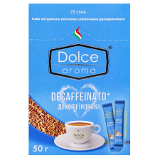 Кава натуральна розчинна сублімована Dolce Aroma Decaffenato 50г mini slide 2