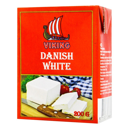 Продукт сырный фета Viking Danish White 50% 200г slide 1