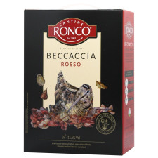 Вино Cantine Ronco Beccaccia Rosso червоне сухе 11.5% 3л mini slide 1