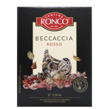 Вино Cantine Ronco Beccaccia Rosso червоне сухе 11.5% 3л mini slide 2