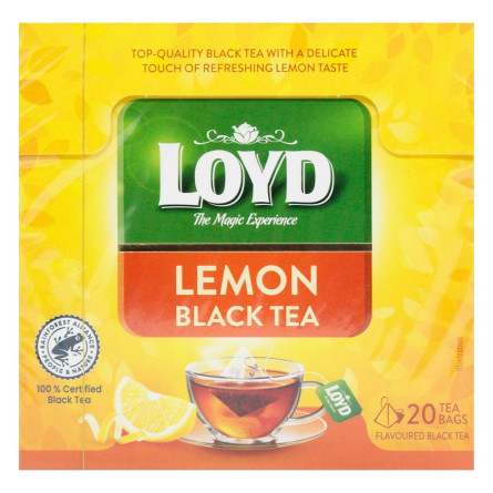 Чай чорний Loyd Lemon в пірамідках 1,7г х 20шт slide 2