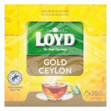 Чай чорний Loyd Gold Ceylon в пакетиках 2г х 20шт mini slide 2