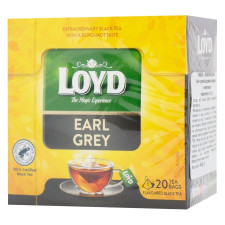 Чай чорний Loyd Earl Grey в пакетиках 2г х 20шт mini slide 1