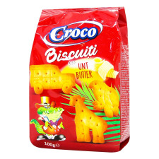 Печенье Croco со сливочным маслом 100г mini slide 1