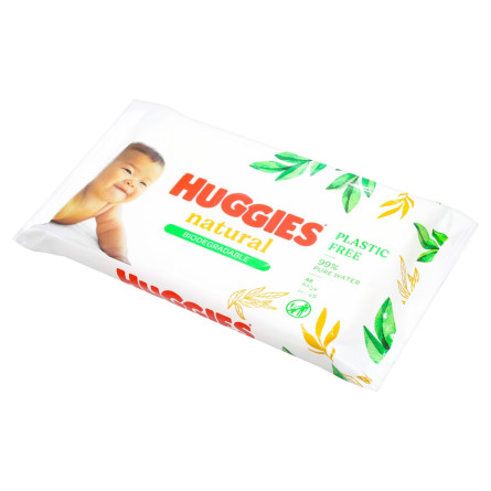 Салфетки влажные Huggies Natural для детей 48шт slide 2