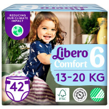 Підгузки Libero Comfort 13-20 кг розмір 6 42шт mini slide 1