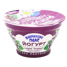 Йогурт Волошкове Поле Десертный Черная смородина без лактозы 2,8% 140г mini slide 2