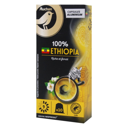 Кофе Auchan Ethiopia Nespresso в капсулах 10шт 52г slide 1