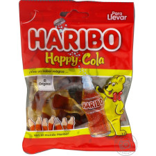 Цукерки Haribo Happy Cola жувальні 100г mini slide 1