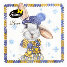 Салфетки Silken Символ года микс 33х33см 18шт mini slide 2