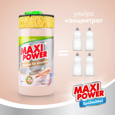 Средство-бальзам для мытья посуды Maxi Power Миндаль 1л slide 7