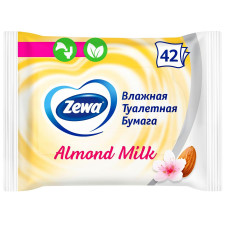 Вологий туалетний папір Zewa Almond Milk 42шт mini slide 1