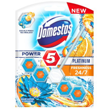 Засіб Domestos Power для унітазу подвійний аромат лотос і апельсин 55г mini slide 1
