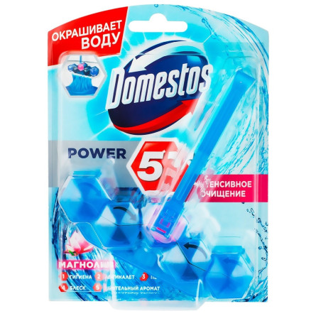 Блок туалетний Domestos Power Квітковий букет 53г slide 1