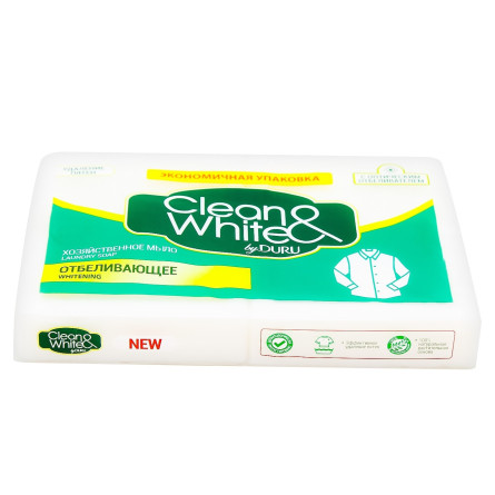 Мыло хозяйственное Duru Clean & White Отбеливающее 4шт*120г slide 2