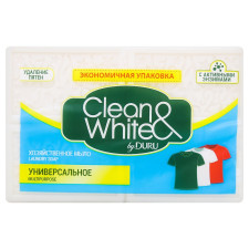 Мыло хозяйственное Duru Clean & White Универсальное 4шт х 125г mini slide 1