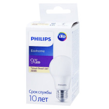 Лампа Philips Ecohome светодиодная 9Вт 3000К E27 mini slide 1