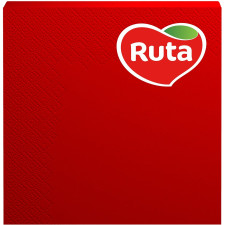 Серветки Ruta червоні ароматизовані 33х33 тришарові 20шт mini slide 1