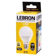 Лампа Lebron светодиодная A60 12W Е27 3000K mini slide 2