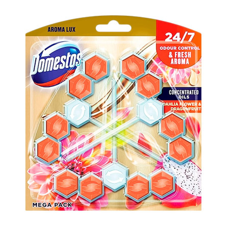 Блок Domestos Power 5 Лайм та кедр для очищення унітазу 3шт*55г slide 7