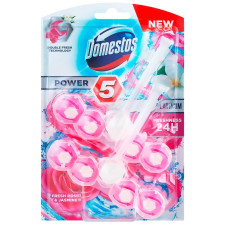 Блок для туалету Domestos Power 5 Троянда і Жасмін 2шт*55г mini slide 1